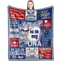 Baseball Gifts for Boys/Kids 4-6-8-12-14, Boys Baseball Gifts, Baseball Gift Ideas, Gifts for Baseball Players/Lovers Boys, Baseball Themed Gifts, Baseball Lover Gifts Blanket/Throw 50" x 40"