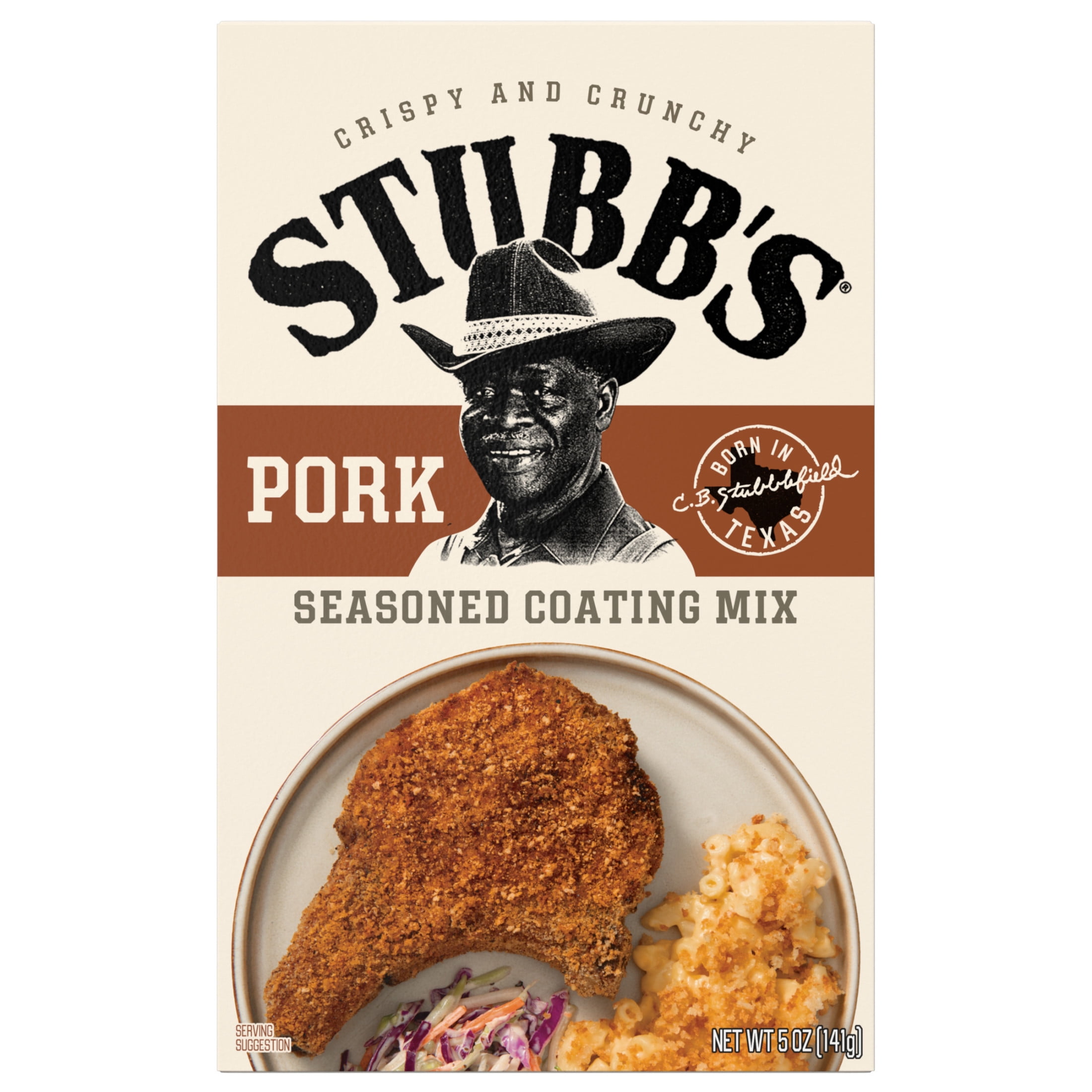 (4 pack) Stubb's Pork Seasoned Coating Mix, 5.0 oz Pouch