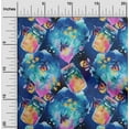 thumbnail image 2 of oneOone Cotton Poplin Twill Medium Blue Fabric Watercolor Sewing Craft Projects Fabric Prints By Yard 56 Inch Wide-TM, 2 of 6