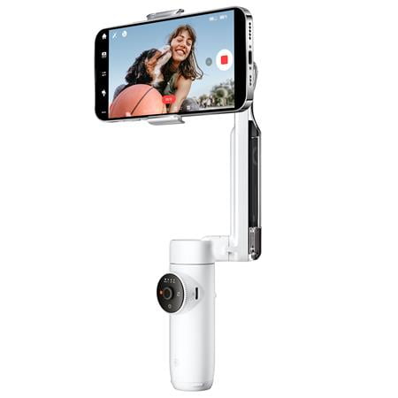 Insta360 - Flow Standard 3-axis Gimbal Stabilizer for Smartphones with built-in Tripod - White