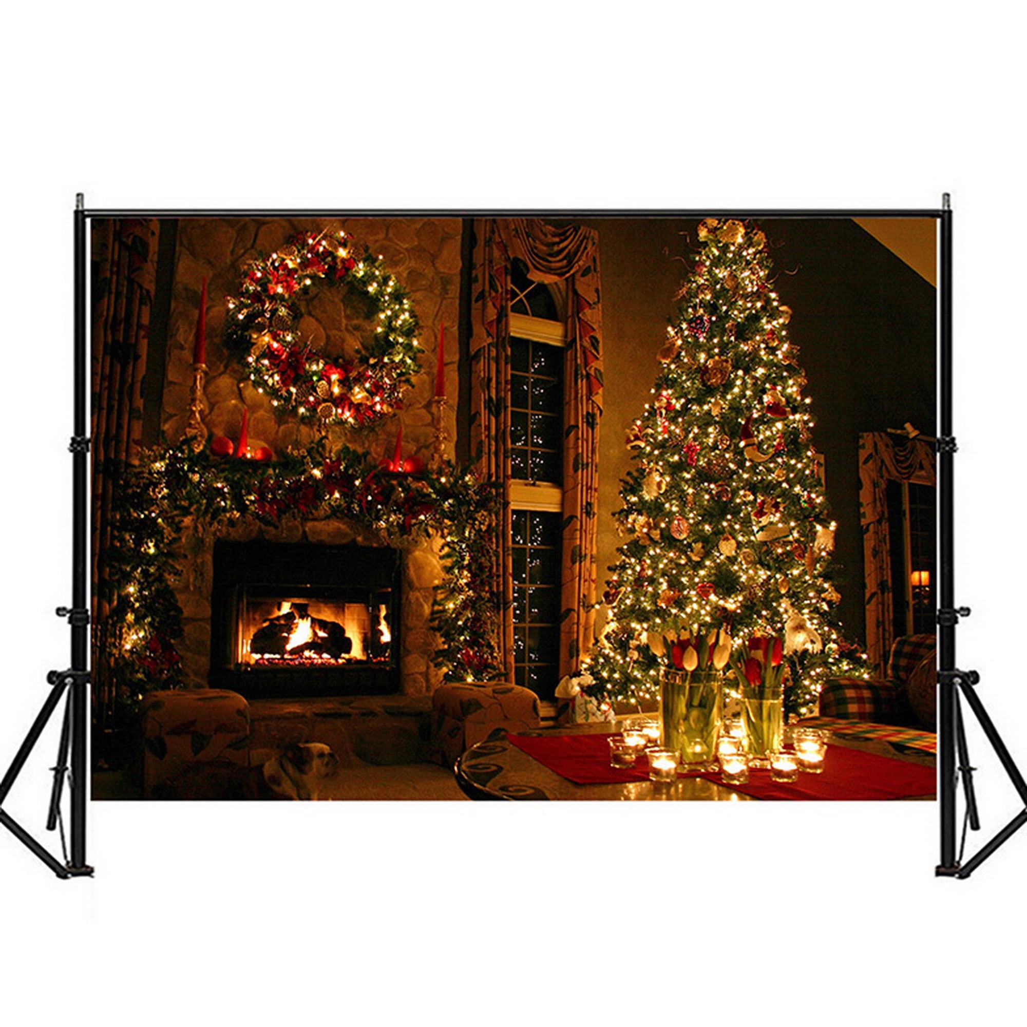 Christmas Backdrops 5x3ft 7x5ft Xmas Holiday Party Home Decoration