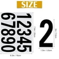 Bicoasu 2024Clearance! 4Pack 3 Inch Reflective Mailbox Number