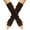 Coffee, variant on Odeerbi Winter Gloves For Men Women Knitted Mittens Long Gloves Winter Wrist Arm Warmer Solid Fingerless Gloves Hot Pink