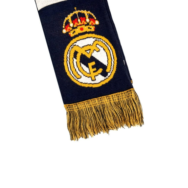 【vintage Real Madrid football scarf】 Real Madrid Double Scarf El Mejor Club del Mundo Blue/White