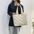 thumbnail image 2 of Corduroy Tote Bag Quilted Bag for Women Cute Aesthetic Hobo Handbag Work Shoulder Bag Puffy Padded Everyday, 2 of 6