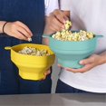 thumbnail image 1 of Silicone Microwave Popcorn Bowl Foldable Popcorn Maker Bucket Bowl with Lid Folding Popcorn Kitchen, 1 of 5
