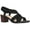Black Textured Gore, variant on Bella Vita Jodi Stretch Sandals (Women)