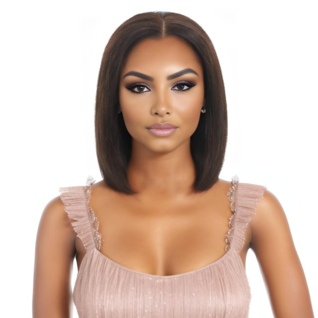 LOHXINHAIR Bob Pelucas 10 pulgadas Cabello humano real HD Frente 13?4 Peluca de encaje para mujeres profesionales diversos estilos