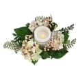 thumbnail image 2 of Select Artificials 16" Decorative Artificial Pink and Green Hydrangea and Berry Hurricane Glass, 2 of 3