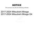 thumbnail image 2 of Transit Auto Front Disc Brake Rotors and Ceramic Pads Kit for Car 2017-2024 Mitsubishi Mirage G4 K8A-104810, 2 of 11