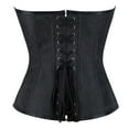 thumbnail image 4 of Womens Corset Tops Vintage Gothic Overbust Bustier 2025 Fashion Lace Up Satin Boned Bodyshaper Corset Bridal Shapewear Plus Size Bodysuit Halloween Costume Red M, 4 of 6