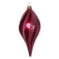 thumbnail image 1 of Vickerman M132670 12 Po. Fuchsia Bonbon Paillettes Tourbillon Drop Ornament, 1 of 1