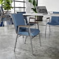 thumbnail image 3 of Flash Furniture 4 Pack Heavy Duty Navy Vinyl Stack Chair with Arms, 3 of 13