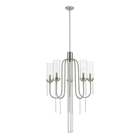 5 Light Chandelier in Fusion Style 26 inches Wide By 90.63 inches High Bailey Street Home 372-Bel-1918274