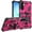 Pink, variant on For Samsung Galaxy A17 S176V Machine Kickstand Phone Case - TCT Purple