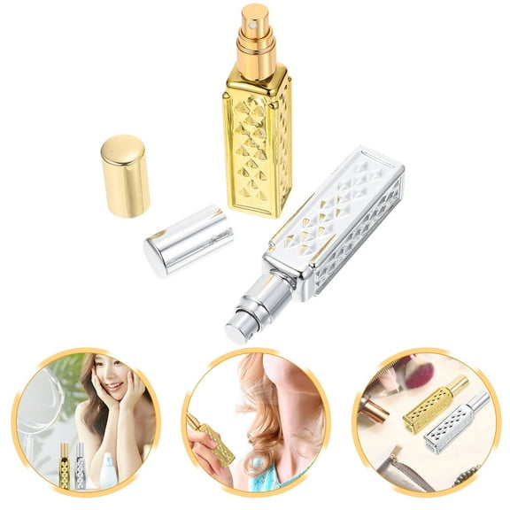 WHAMVOX 2 Pcs Reusable Perfume Mini Refillable Travel