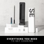 MEATER SE: Smart Bluetooth Meat Thermometer | Wireless Probe for Oven, Grilling, Smoking, BBQ & Air Fryer | Dual Sensors & Guided Cook System | Black Charger