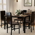 thumbnail image 2 of Cvortll Dining Room 4 Adult Modern Dining Table Sets with Chair, Black, 2 of 5
