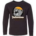 thumbnail image 3 of Inktastic Yellowstone Growling Bear Long Sleeve Youth T-Shirt, 3 of 5