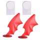 thumbnail image 1 of 2 pegatinas decorativas para casco de motocicleta, para motocross, cara completa ala roja, 1 of 4