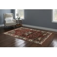 thumbnail image 2 of Linon Home Decor Serape Area Rug Collection, Red and Cream, 5' x 7.6', 2 of 5