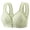 #38Green, variant on Byworldtasic Womens Plus Size Gingham Front Button Wireless Bra Wide Shoulder Strap Easy‑On Comfort Bralette