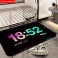 thumbnail image 5 of Pc Digital Clock Pattern Door Mat | Entrance Door Carpet, Bathroom and Kitchen Floor Mat, Bedroom and Living Room Interior Decoration,, Machine Made, 5 of 14