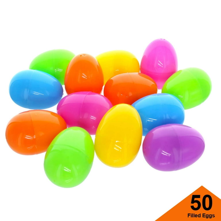 Plastic Easter Eggs (50 per Order) Assorted Colors