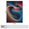 thumbnail image 4 of Orinice Curved Lines Gradient Warm Lightweight Soft Fleece Blanket for All Seasons - Decorative Throw Blanket for Living Rooms, Sofa, Office - Cow Gifts Blanket - Excellent Hand Feel, 4 of 6