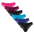 thumbnail image 2 of BLAKE & CO. Women's Micro and Lace Cheeky Underwear, 6-Pack, Sizes S-2X, 2 of 7