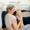 thumbnail image 5 of PurComfy SuperSoft Burp Cloths, Premium Bamboo Viscose Baby Burp Cloths, Absorbent & Skin-Friendly, Large 21” x 10”, Unisex Baby Essentials for Feeding, Spit-Up & Baby Shower Gift, 3-Pack, 5 of 10