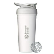 BlenderBottle Strada Shaker Cup Insulated Stainless Steel Water Bottle with Wire Whisk