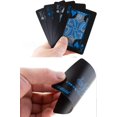 thumbnail image 4 of Waterproof Plastic Poker Playing Cards, Black PVC Poker Table Cards Classic Magic Tricks Tool Deck (54pcs), 4 of 5