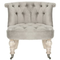 SAFAVIEH Carlin Tufted Chair Mushroom