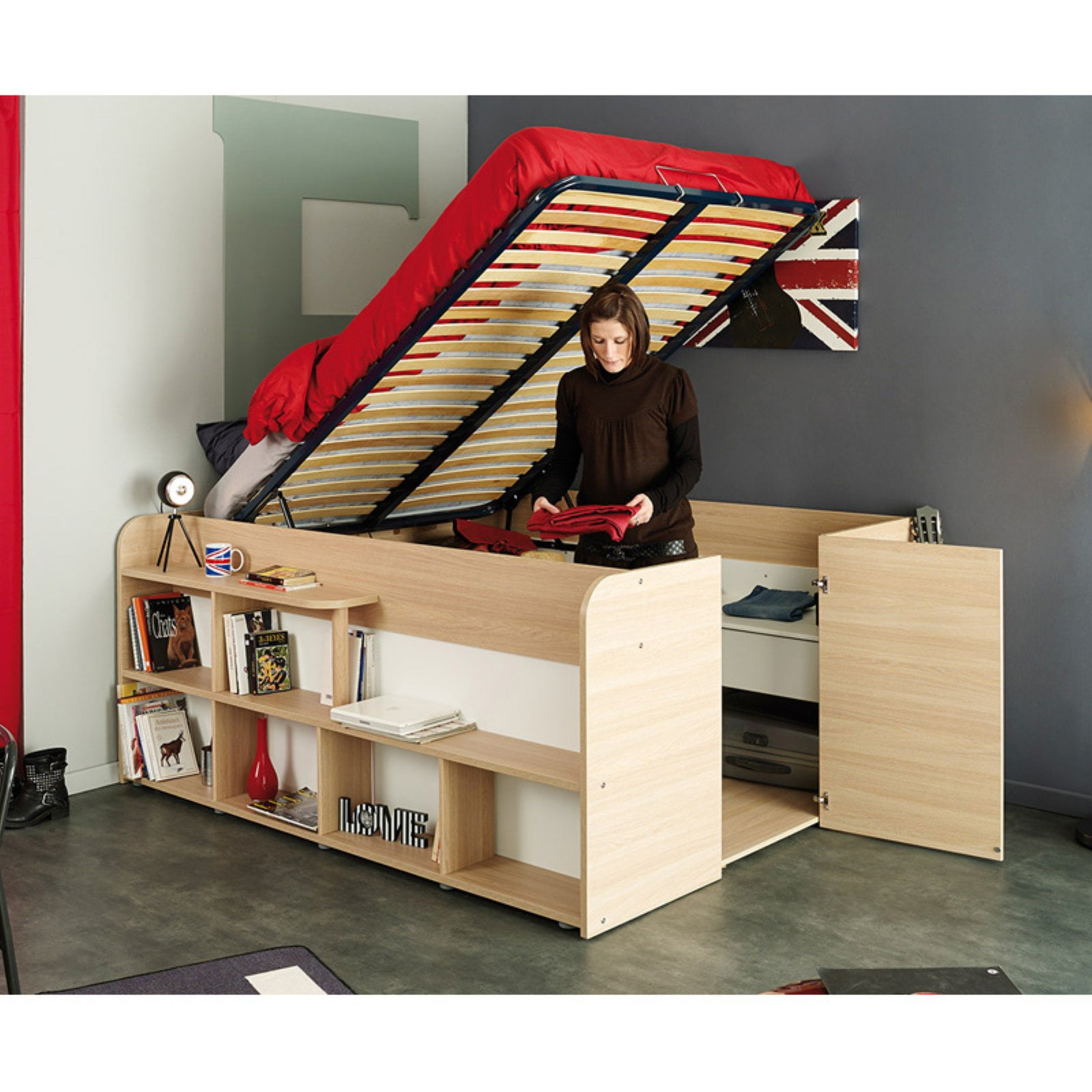 Space Up Bed And Storage Walmart Com