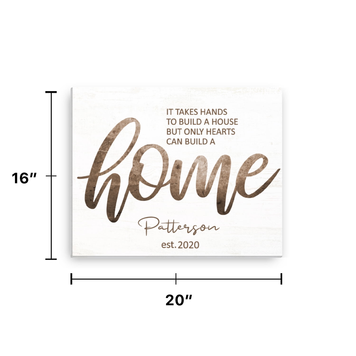 Personalized Planet 16x20 Home Personalized Canvas Wall Art