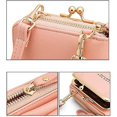 thumbnail image 5 of Bolso de herramientas Bolso bandolera pequeño para mujer, bolso de hombro ligero de cuero Pu con bloqueo Rfid para teléfono móvil, cartera con tarjetero., 5 of 5