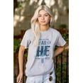 thumbnail image 5 of He Reigns Above Christian Jesus Faith Men's Graphic T Shirt Tees Brisco Brands S, 5 of 6