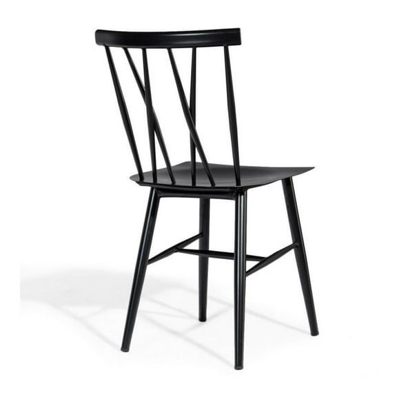 Set of 2 Modern Dining Chairs with Backrest