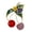 golden red, variant on Sophisticated Cherrys Lapel Pin in Sturdy Alloy Easy to Wear for Parties Supplies and Stage Performances Accessory