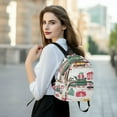 thumbnail image 6 of FORMRS Mini Backpack Purse for Women Travel Daypack Casual Shoulder Bag, Christmas Train, 6 of 7