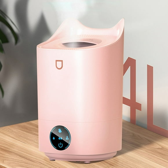 TIMIFIS Back Massager Portable Humidifier 4000Ml Cool Mist Humidifier Desktop Humidifier for Bedroom Office Home 4 Mist Modes Super Quiet Apartment Essentials