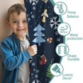 thumbnail image 3 of Blackout Kids Curtains,Dark Blue Christmas Santa Pattern Childrens Insulated Curtains Set Of 2,Bedroom Essentials,Toddler Room Decor 42"x54", 3 of 5