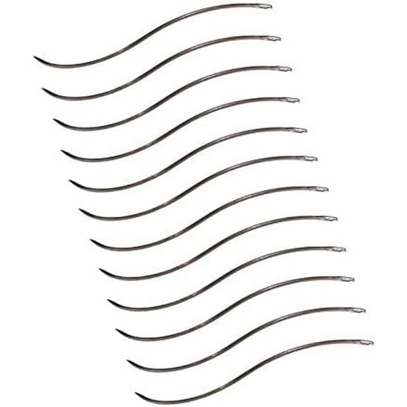 C.S. Osborne Pack of 12 Serpentine Needles #523 - Pick Size-Size 5-1/2