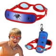 thumbnail image 1 of Gafas de natación HYDROCOMFY para bebés de 3 a 6 años, color rojo y azul, 1 of 7