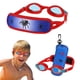 thumbnail image 1 of Gafas de natación HYDROCOMFY para bebés de 3 a 6 años, color rojo y azul, 1 of 7