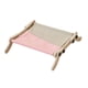 thumbnail image 4 of Percha para ventana de gato, perchas para gatos domésticos, estante colgante con marco de madera, hamaca para gato resistente, cama para gato, gatito, rosa gris, 4 of 9