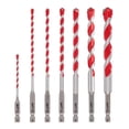 thumbnail image 1 of Kit 7 Brocas Punta Carburo Zanco Hex 1/4 Milwaukee 48209057 Milwaukee 48209057, 1 of 4