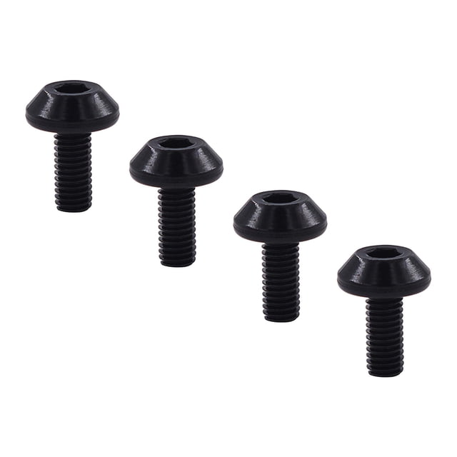 4 Uds Tornillo de Rosca Cola para Portabotellas de Agua Bicicleta Aleación de Aluminio Negro