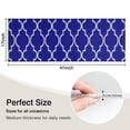 thumbnail image 5 of Blue Geometric Quatrefoil Pattern Kitchen Rug Mat,Kitchen Runner Rugs Non Skid Washable,Decorative Kitchen Floor Mats for Kitchen,Sink,Laundry,17"X47", 5 of 5